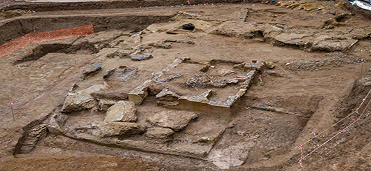 Antike Grabstätten entlang der Via Ostiense in Rom